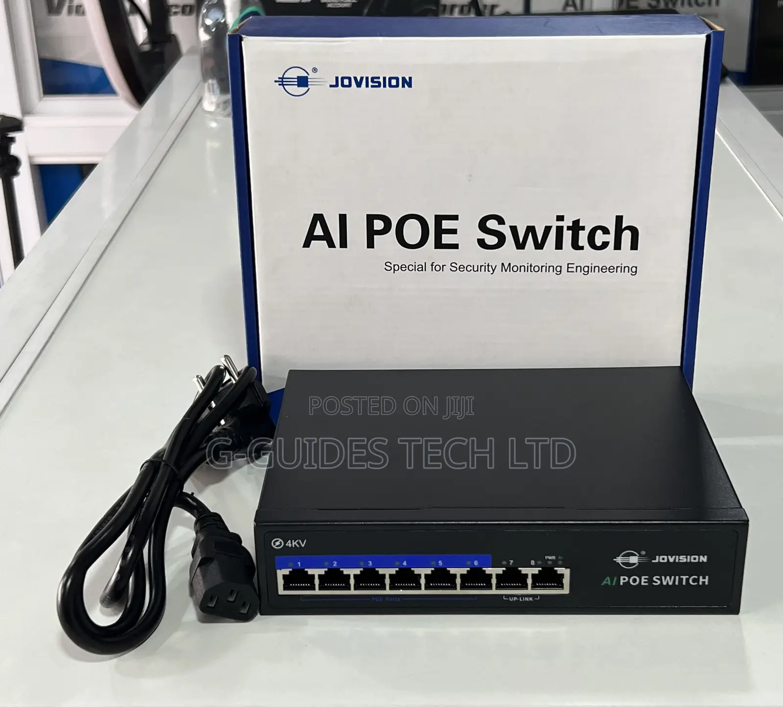 Jovision 6-Port Ai Poe Switch (Jvs-S08-6p-65w)