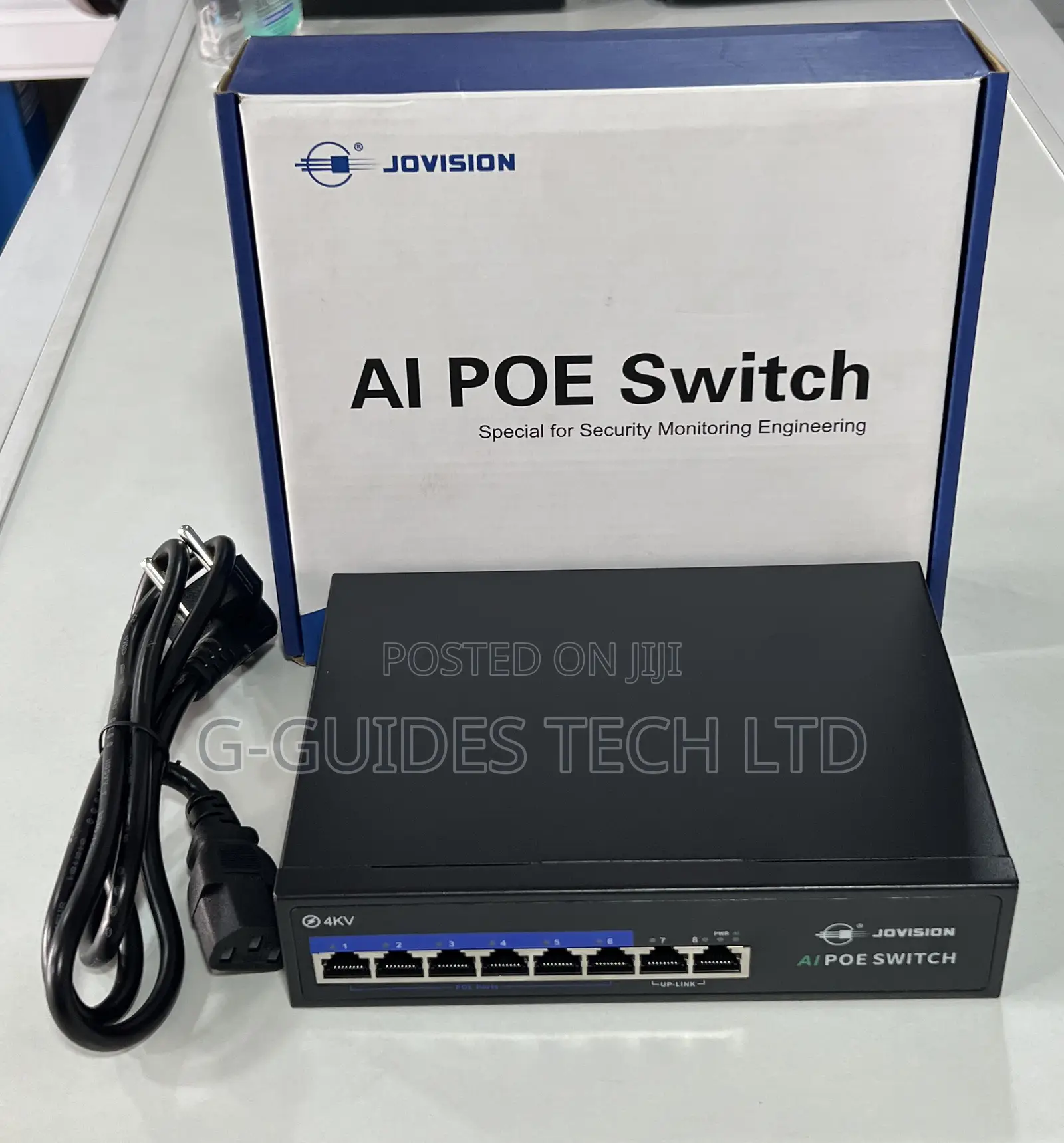 Jovision 6-Port Ai Poe Switch (Jvs-S08-6p-65w)