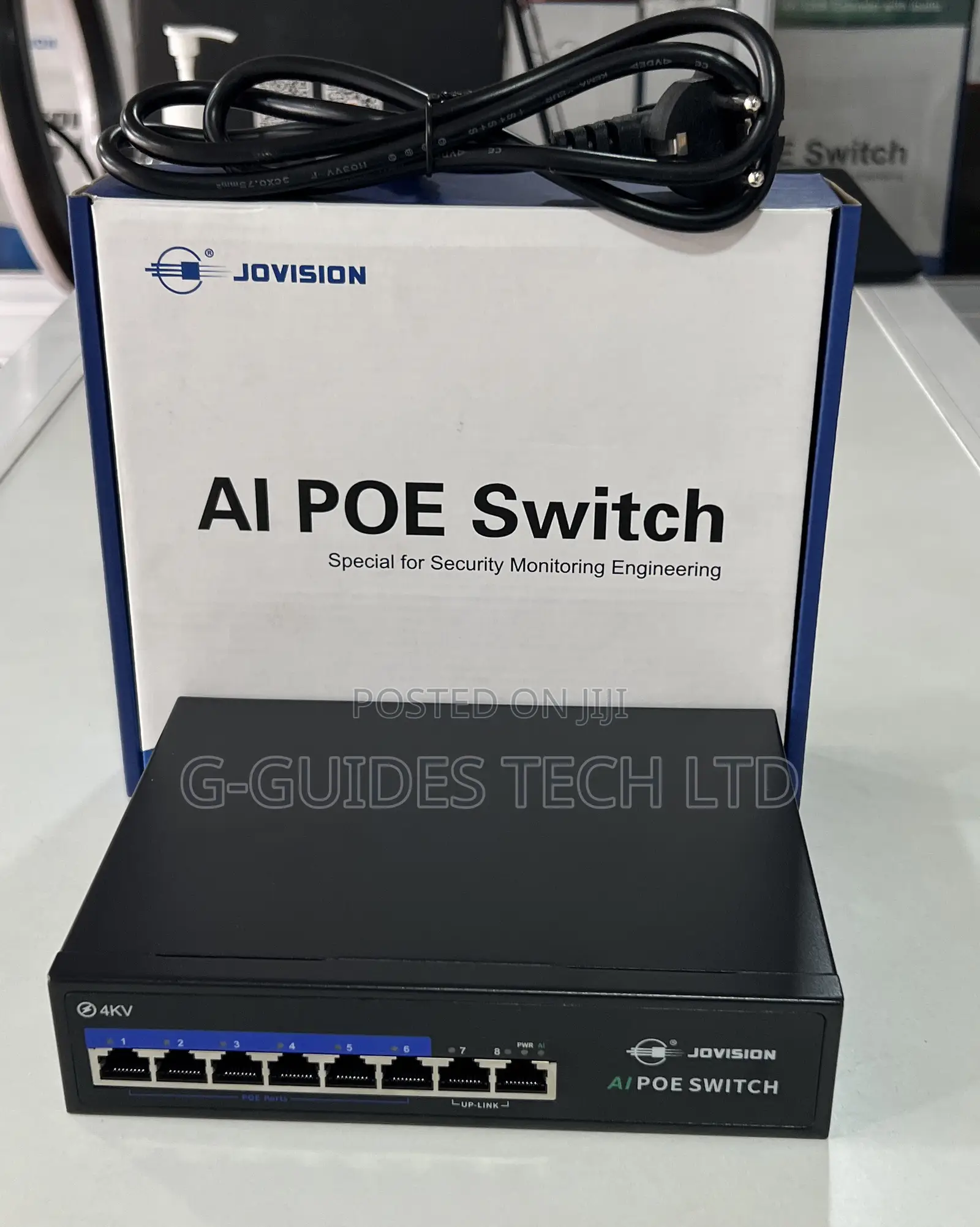 Jovision 6-Port Ai Poe Switch (Jvs-S08-6p-65w)