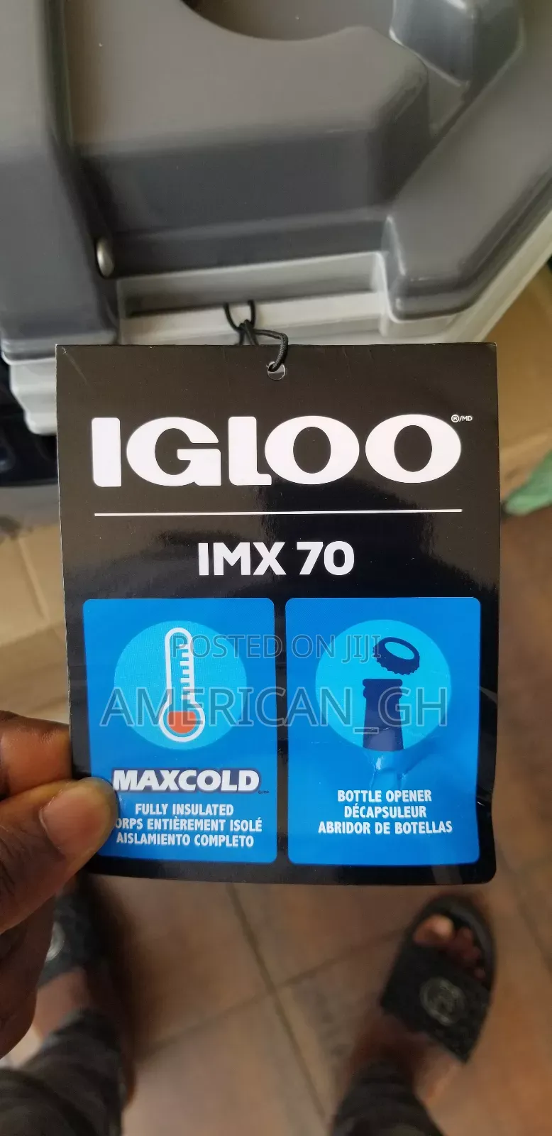 Igloo IMX 70 QT Hard Sided Cooler, Gray