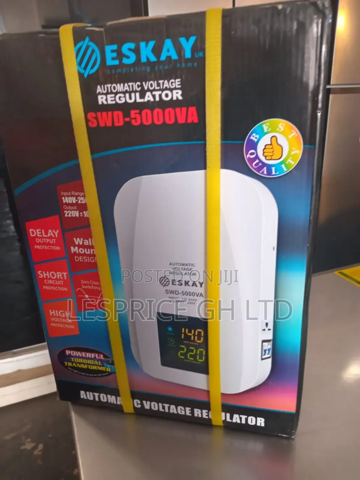 ESKAY AUTOMATIC VOLTAGE REGULATOR 5kva. Safe Power Supply
