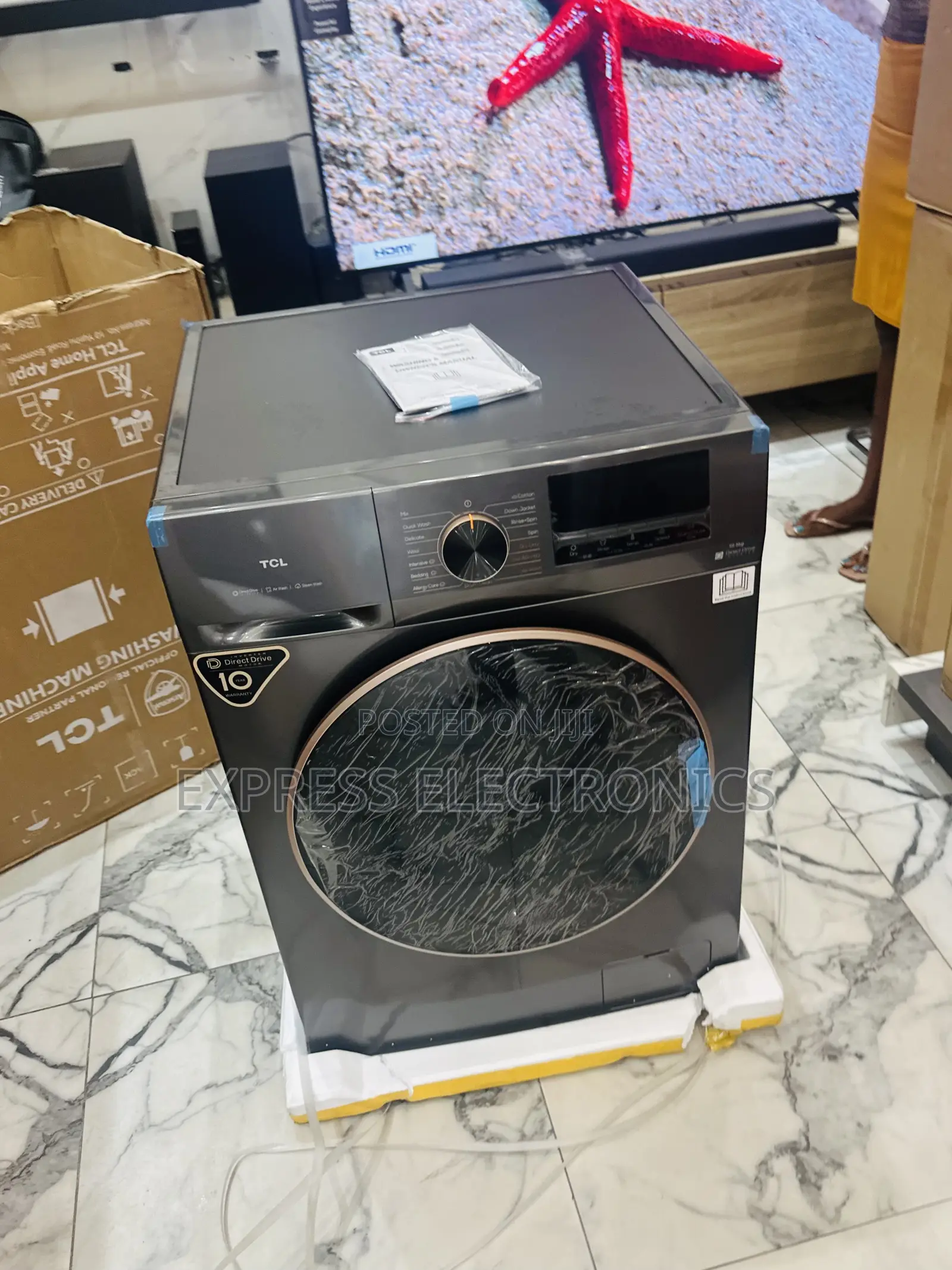 Inverter Washer Full Auto TCL 11kg Front Load