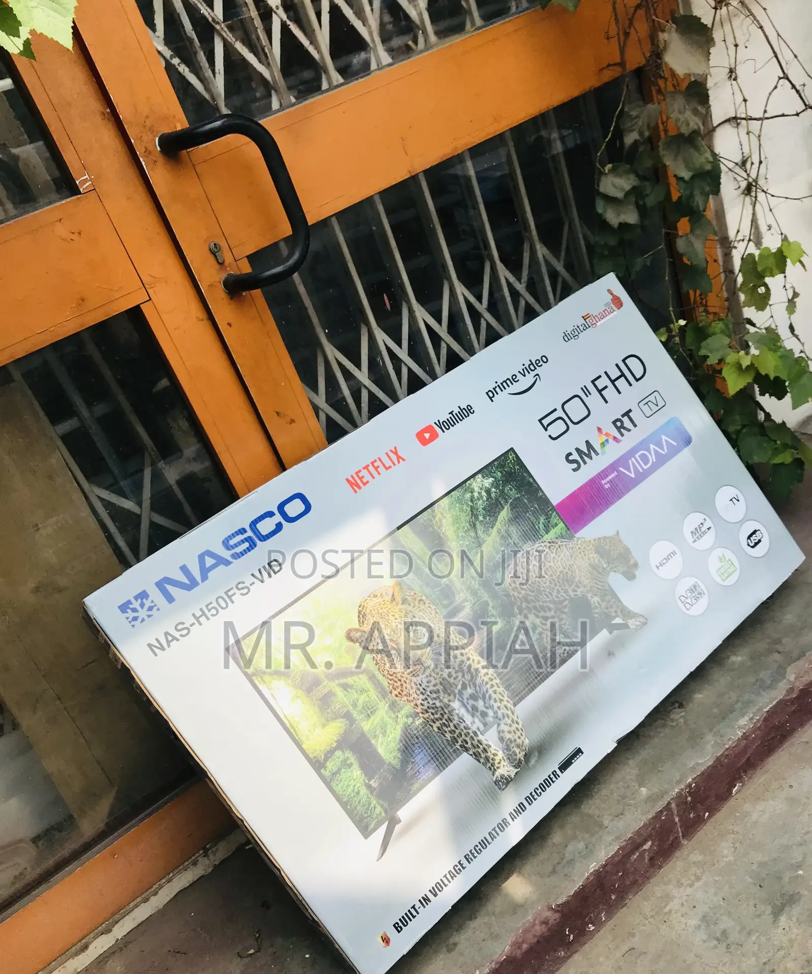 Nasco 50 Inch Uhd Digital Satellite Smart Screen Tv.