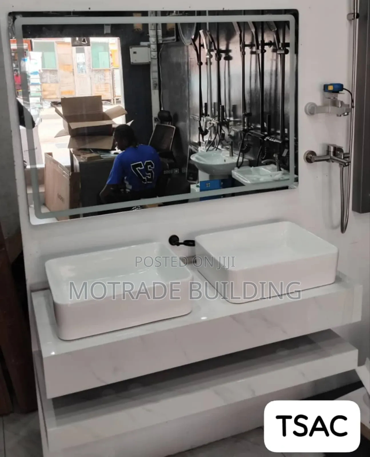 Countertop Basin With Cabinet Set