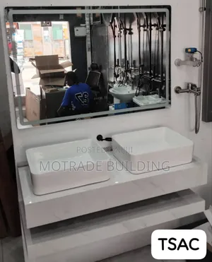 Countertop Basin With Cabinet Set