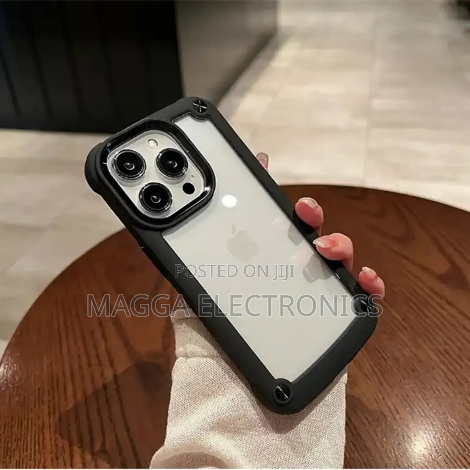 iPhone Transparent Hard Bumper Cases