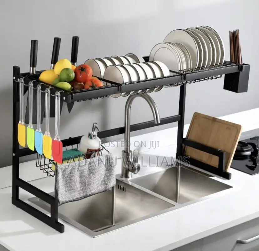 High Quality 2 Tier Over the Sink Dish Drying Rack