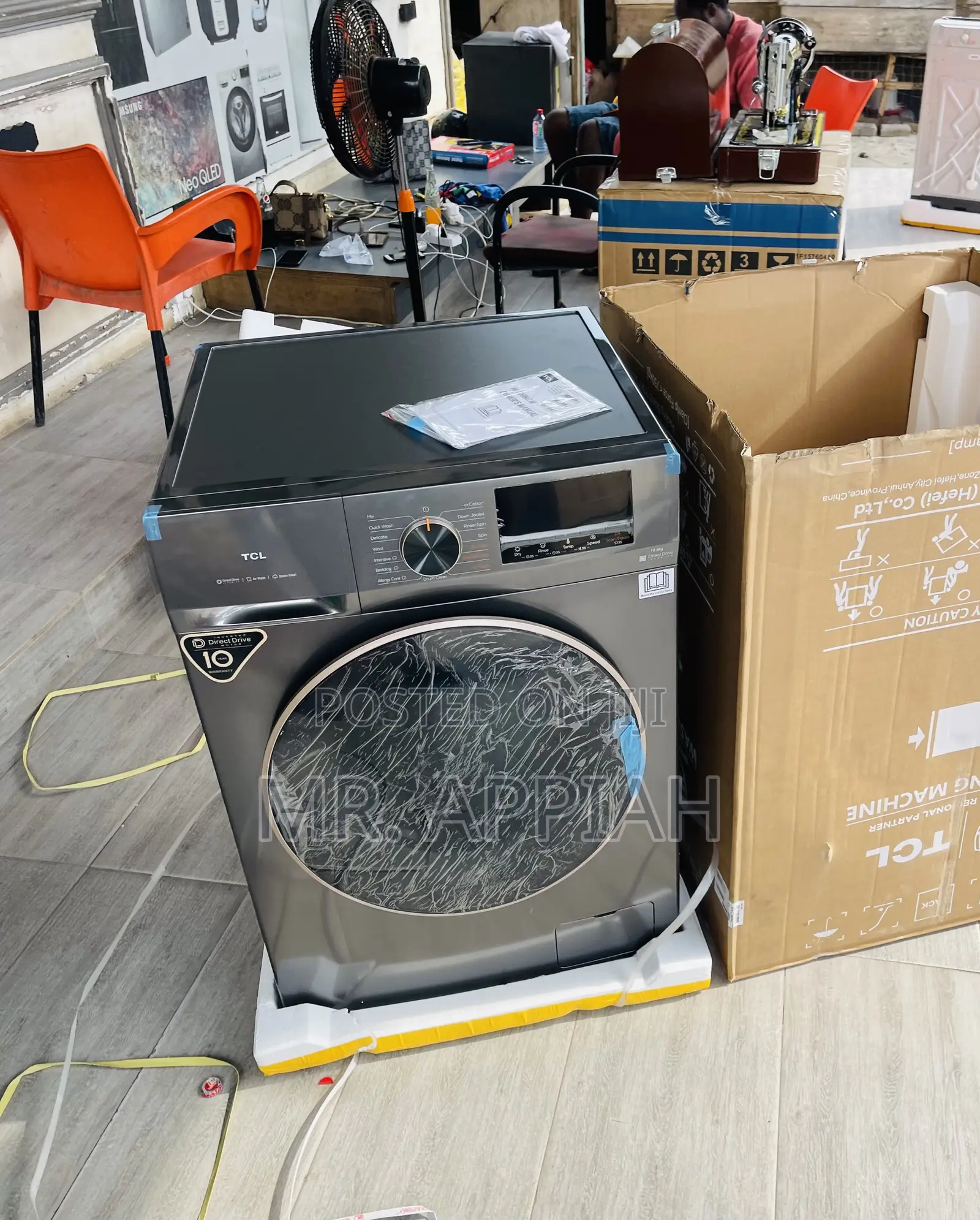 Powerful Performance TCL 11kg Front Load Washing Machine.