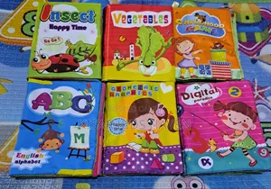 Kids Cloth Book 6 Pieces 6 Months To 3 Years (Price For 1 )