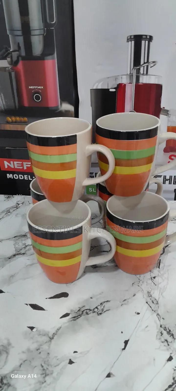 Colourful Ceramic Mug Set