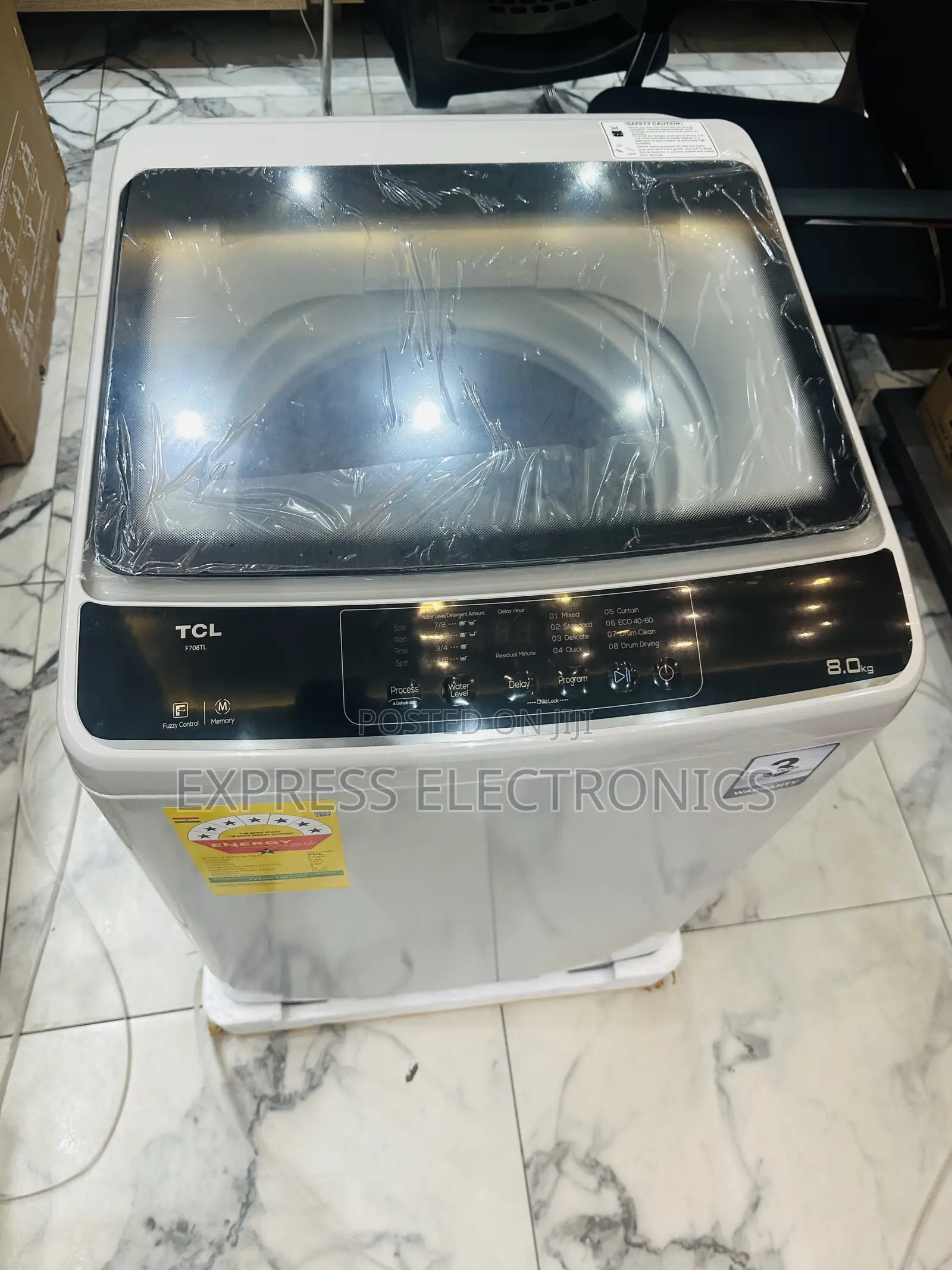 Easy to Use 8kg Topload WM TCL 