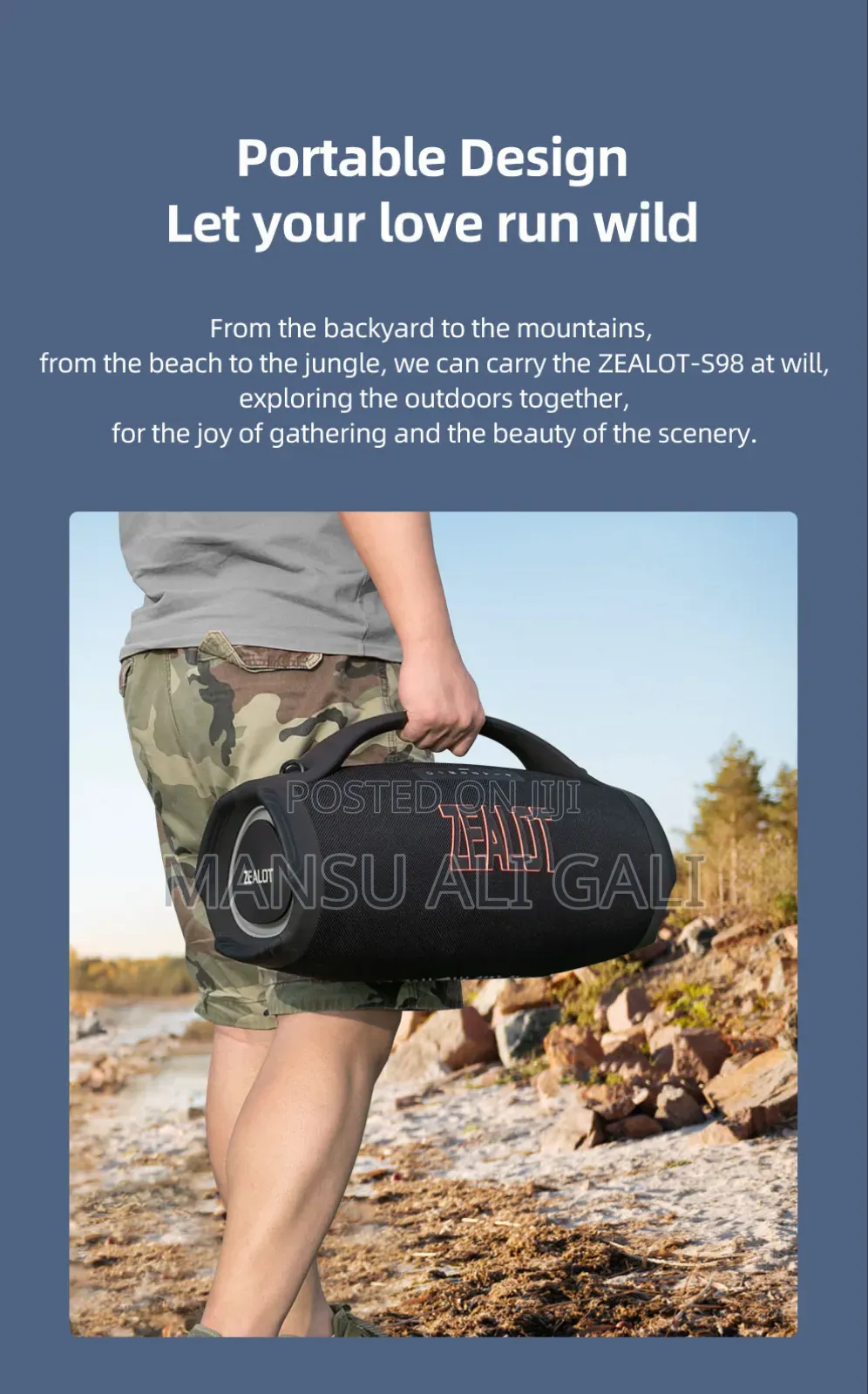 Zealot S98 Portable Speaker