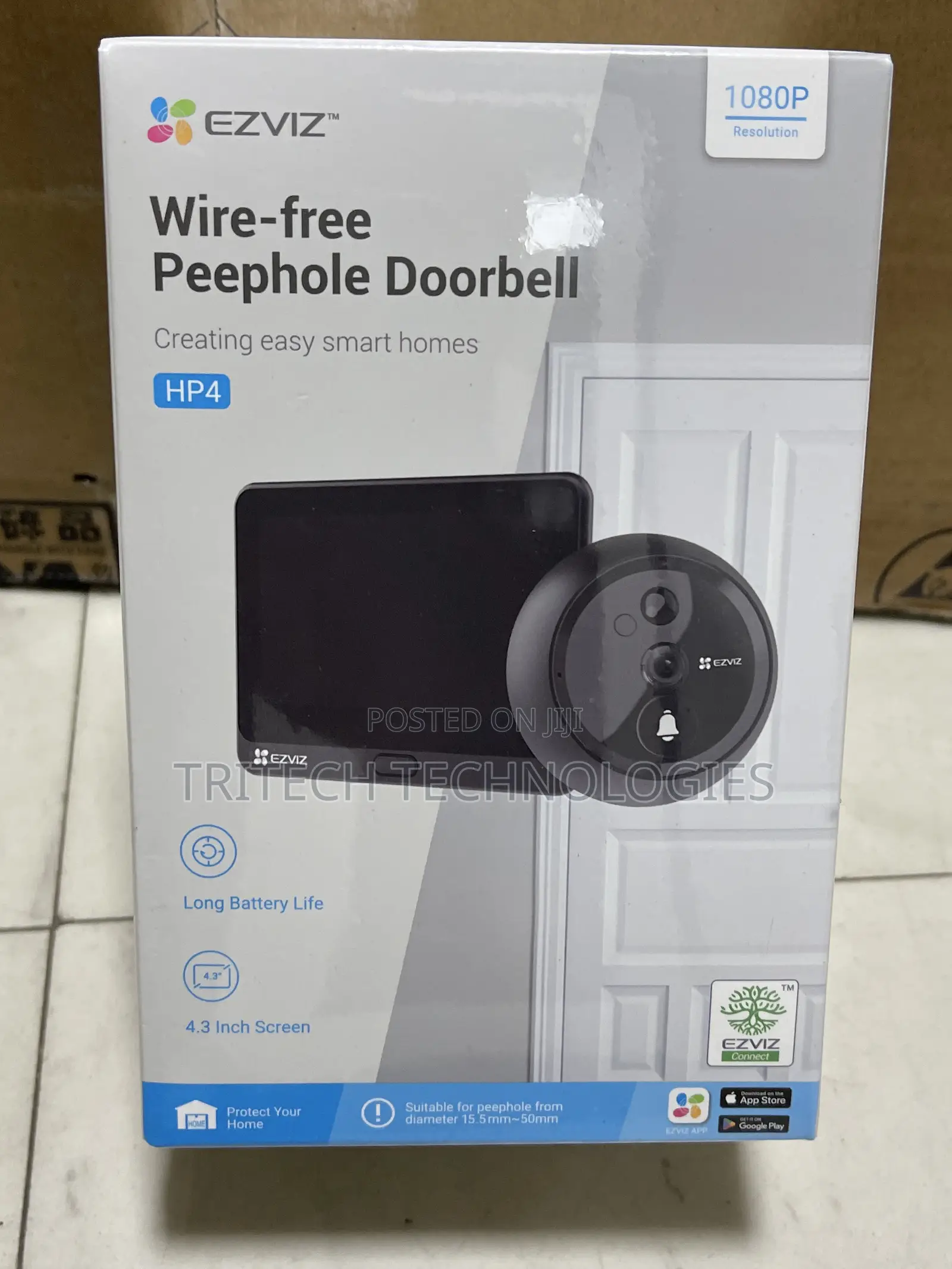 Ezviz Wireless Peephole Video Doorbell Hp4