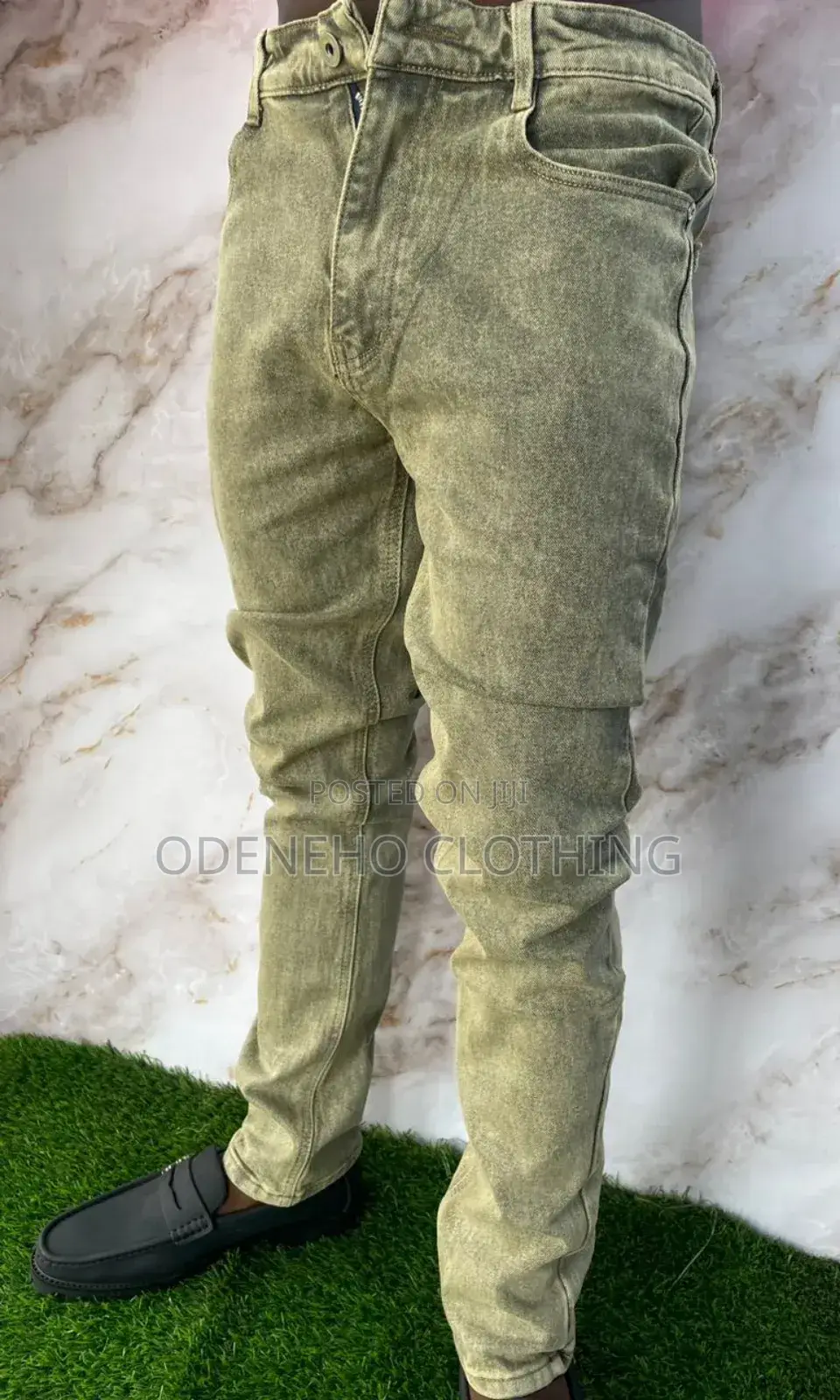 Odeneho Plain Jeans Trousers for Men
