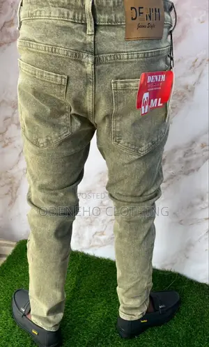 Odeneho Plain Jeans Trousers for Men