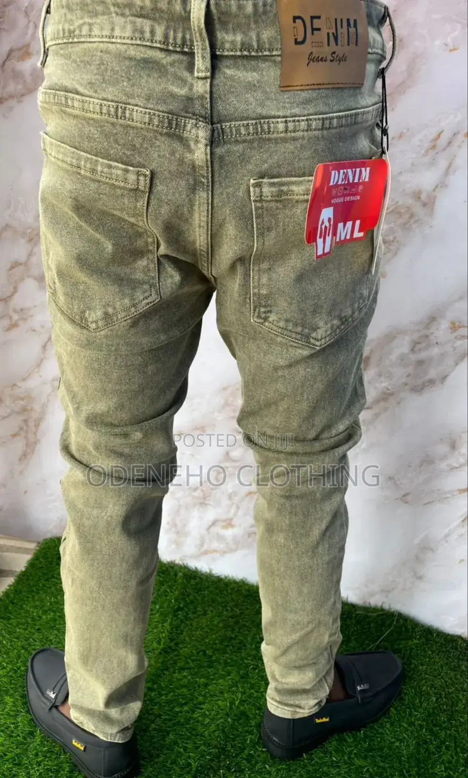 Odeneho Plain Jeans Trousers for Men