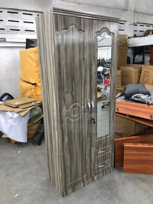 Foreign Two Doors Wardrobe With Mirror and Drowners