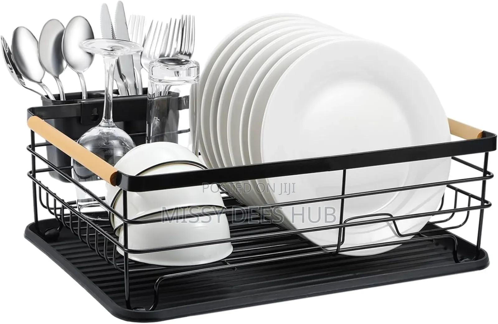 Dish Rack With Wooden Handles