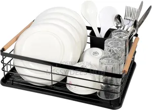 Dish Rack With Wooden Handles