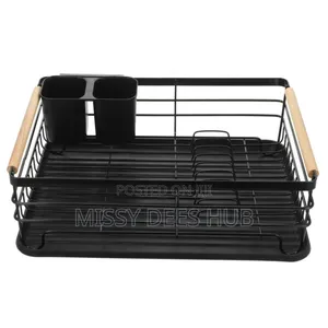 Dish Rack With Wooden Handles