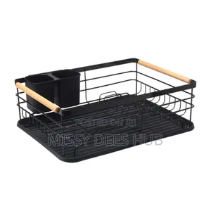 Dish Rack With Wooden Handles