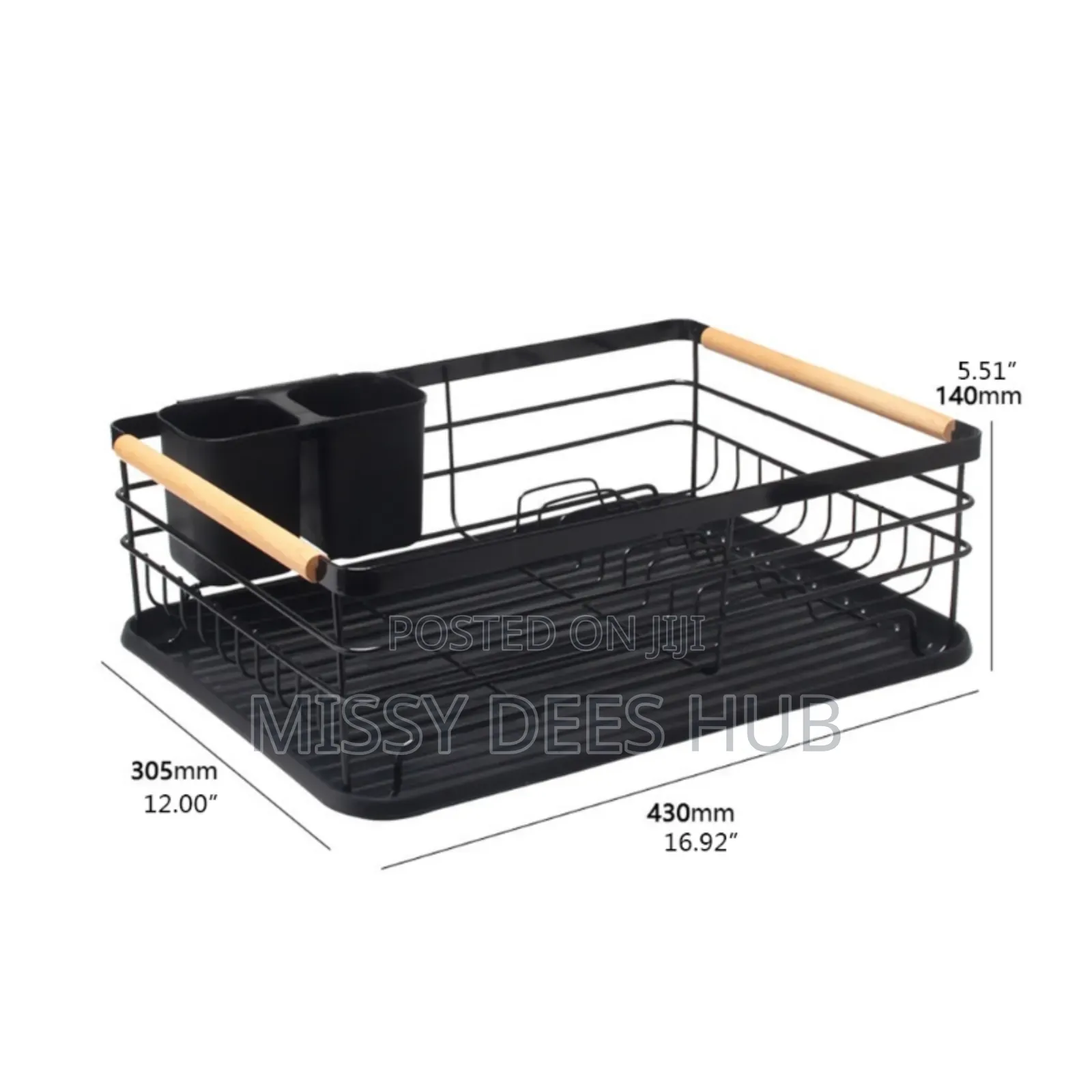 Dish Rack With Wooden Handles