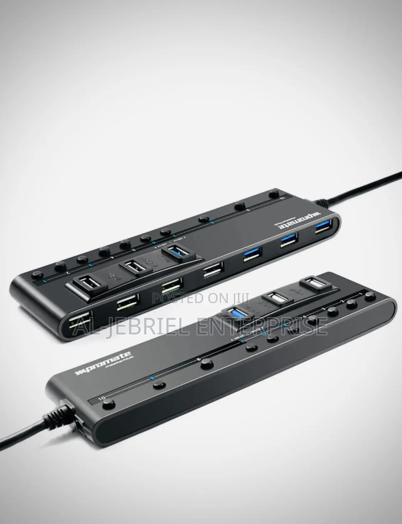 Promate MASTERHUB High-Speed Performance USB 10-Ports Hub