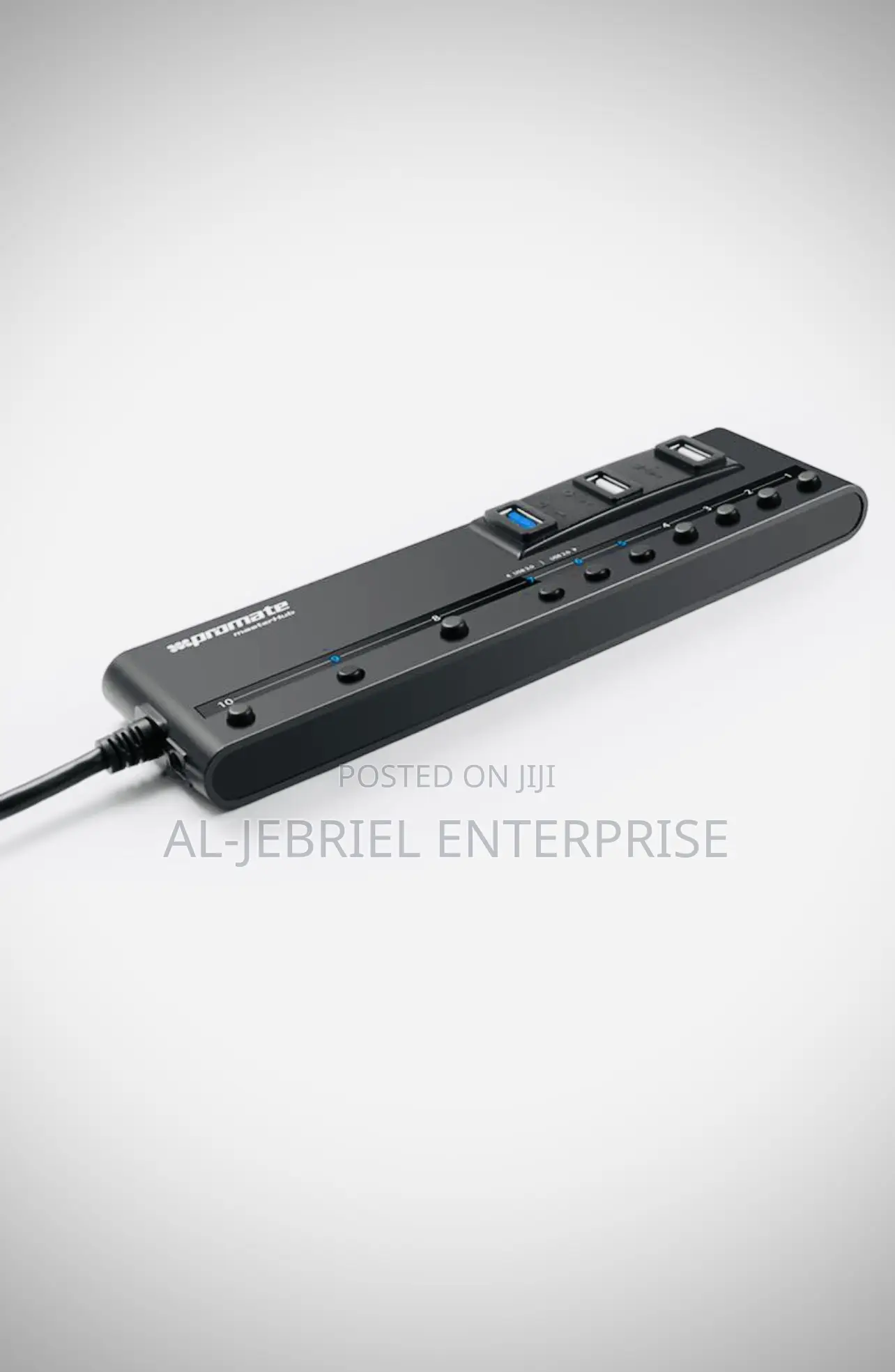 Promate MASTERHUB High-Speed Performance USB 10-Ports Hub