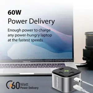 Promate POWERCUBE 80W QC3.0 Multiport Charging Station