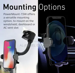 POWERMOUNT-15W Promate Smart Sensor Car Wireless Charger