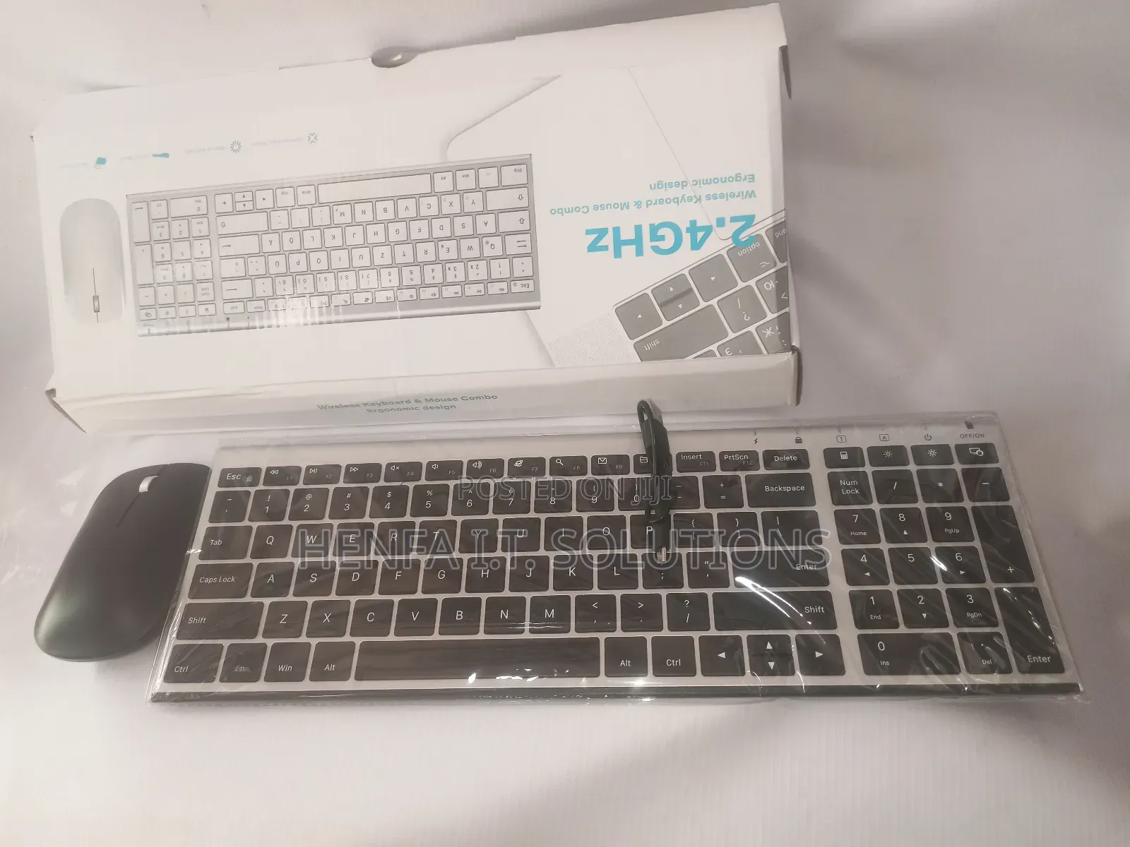 Rechargeable Wireless Keyboard and Mouse