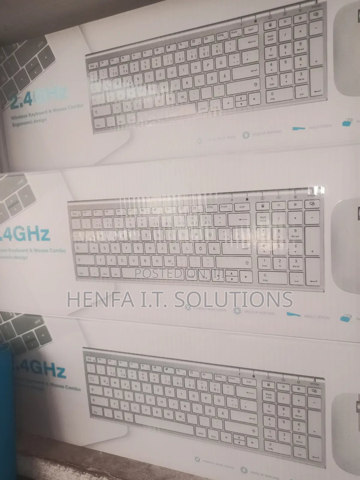 Rechargeable Wireless Keyboard and Mouse