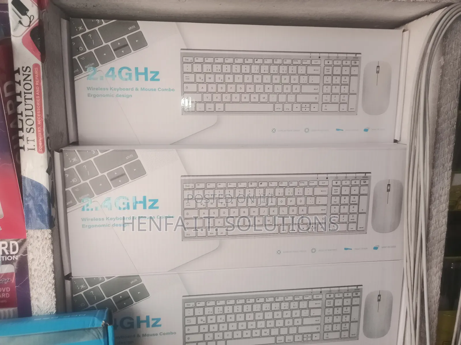 Rechargeable Wireless Keyboard and Mouse