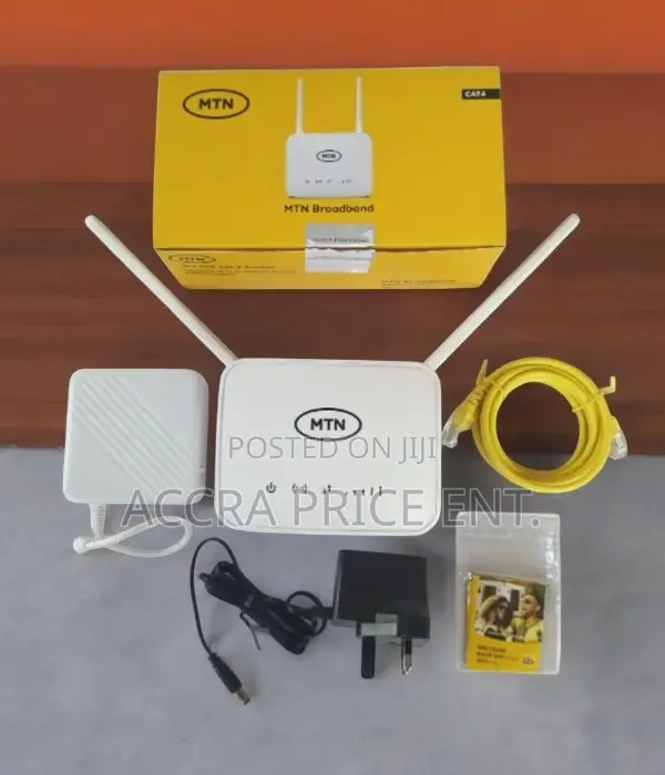 MTN Universal Broadband 4G Router + Backup Battery - White