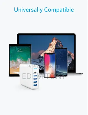 Anker 60w 5-Port Charger With Usb-C