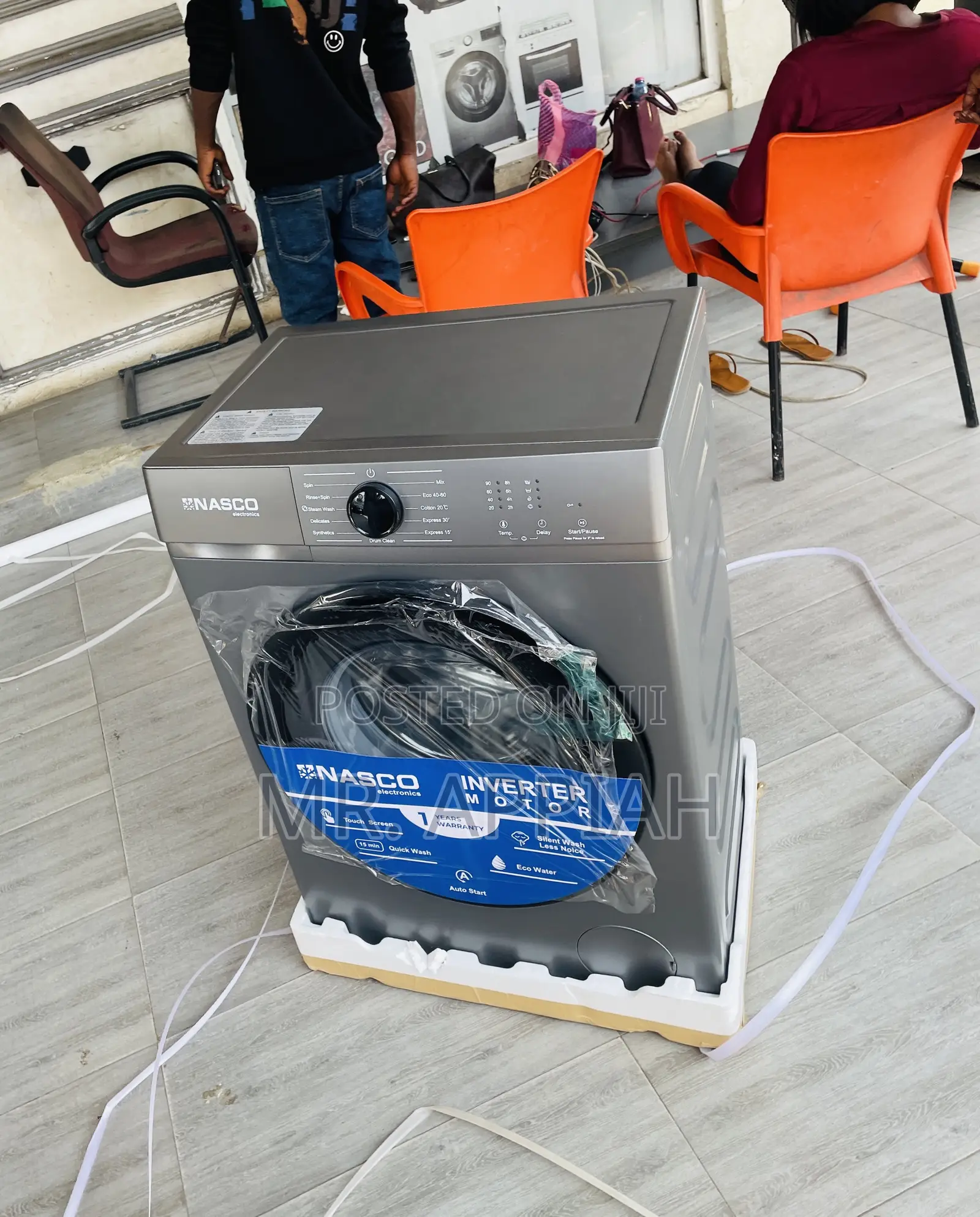 Shop Unique Nasco 8kg Front Load Washing Machine(Gray).