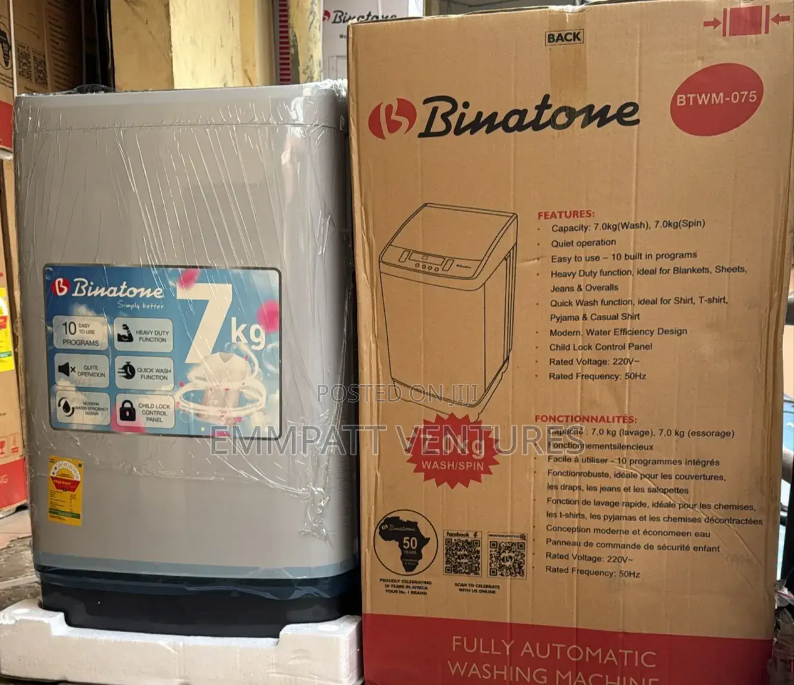 Binatone 7.5kg Washing Machine