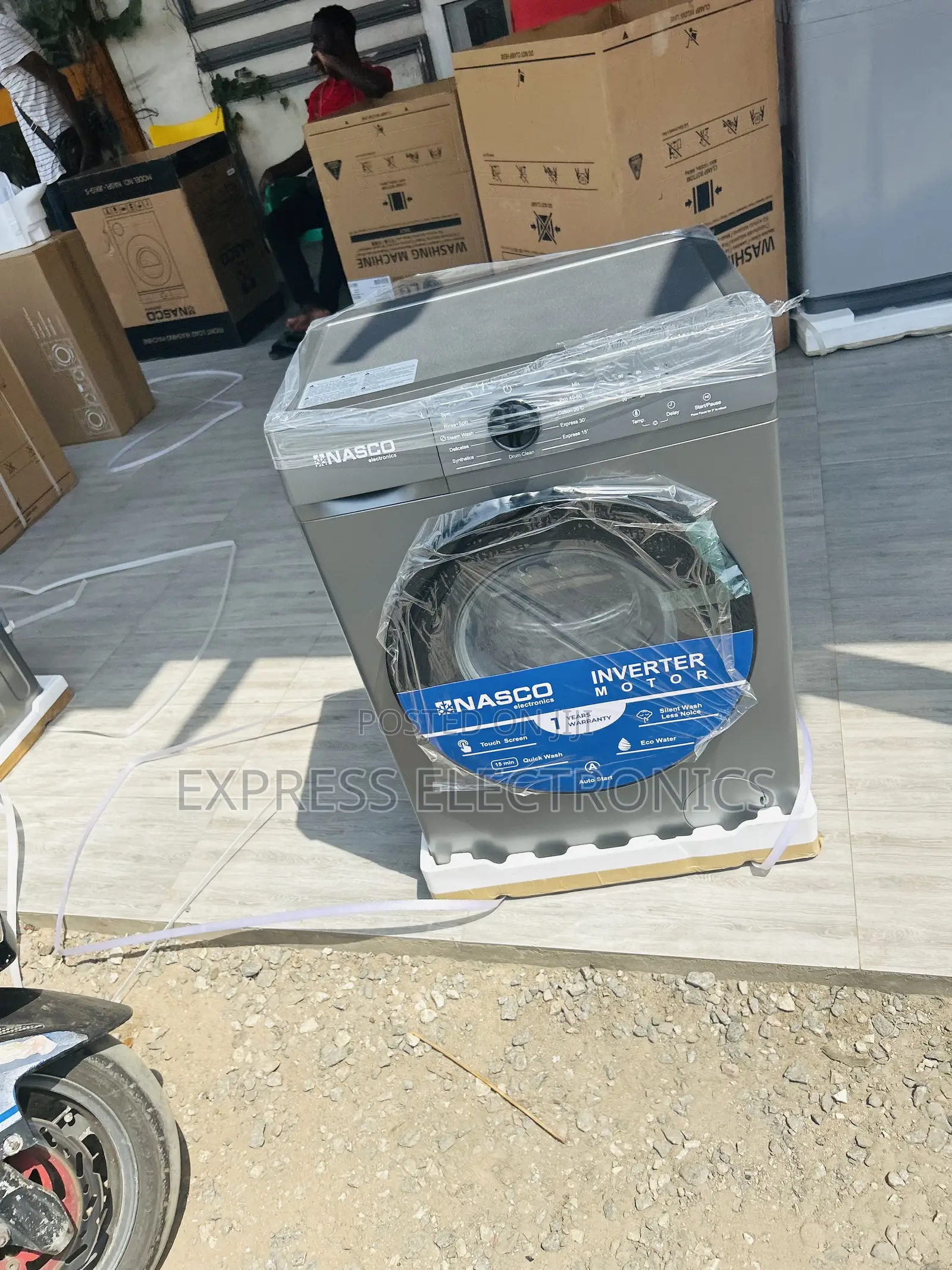 Stainless Steel Body Wm Front Load Nasco 8kg