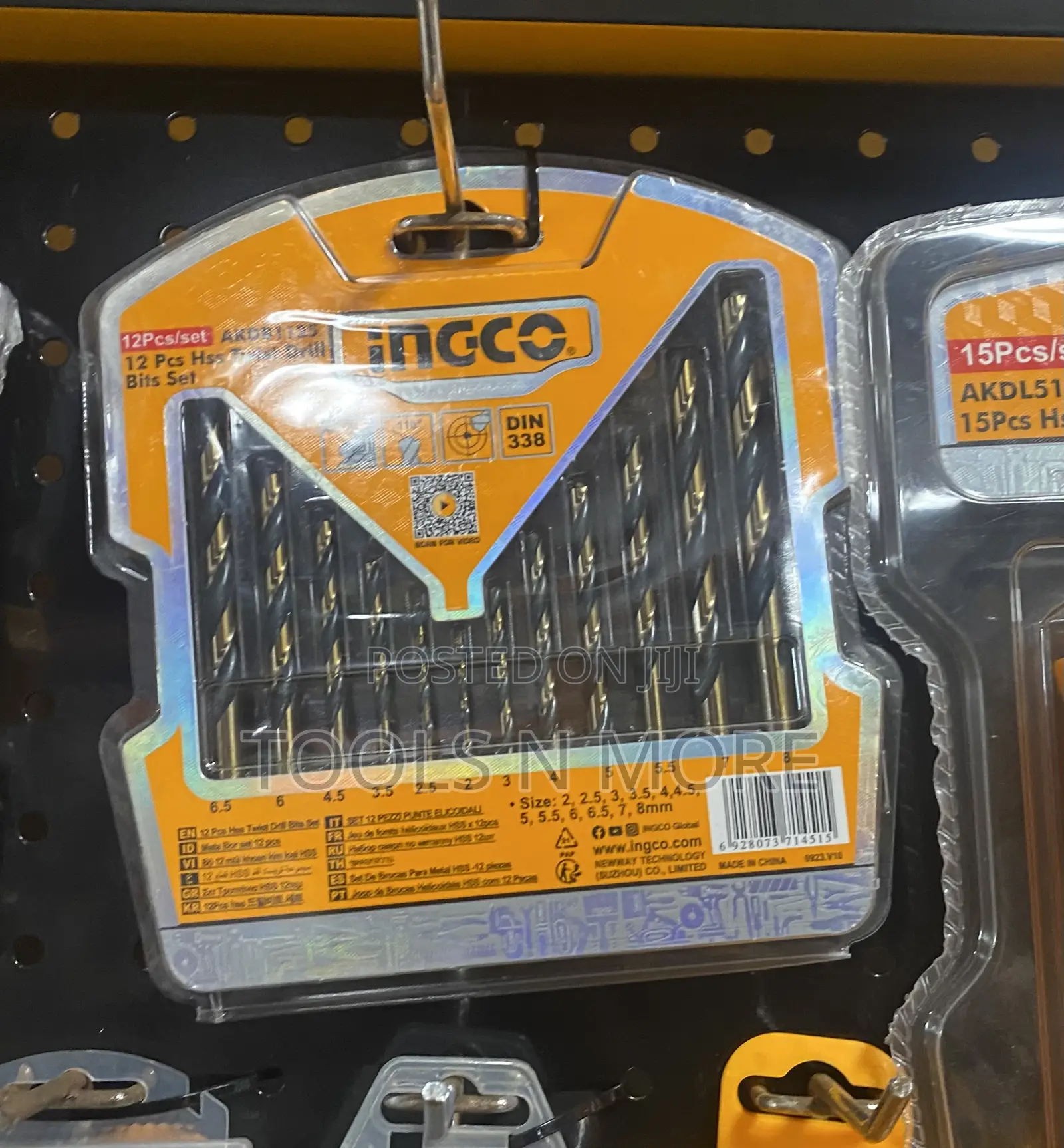 INGCO 12pcs Metal Bits Set