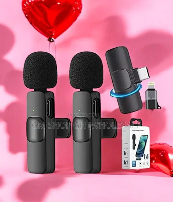 2 in 1 Wireless Microphone for Android and iPhone