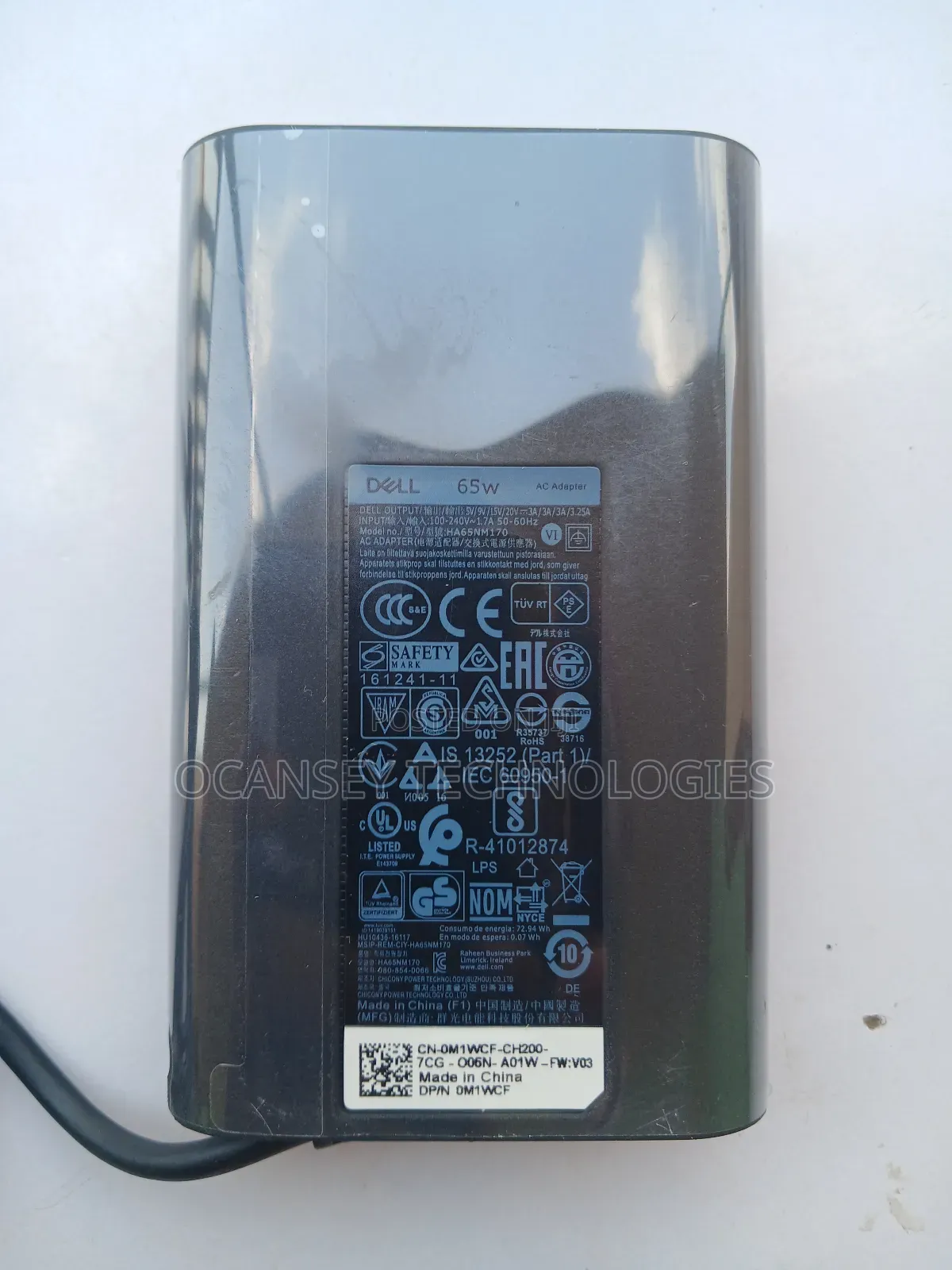 Original Dell Oval Type-C 65w Adapter