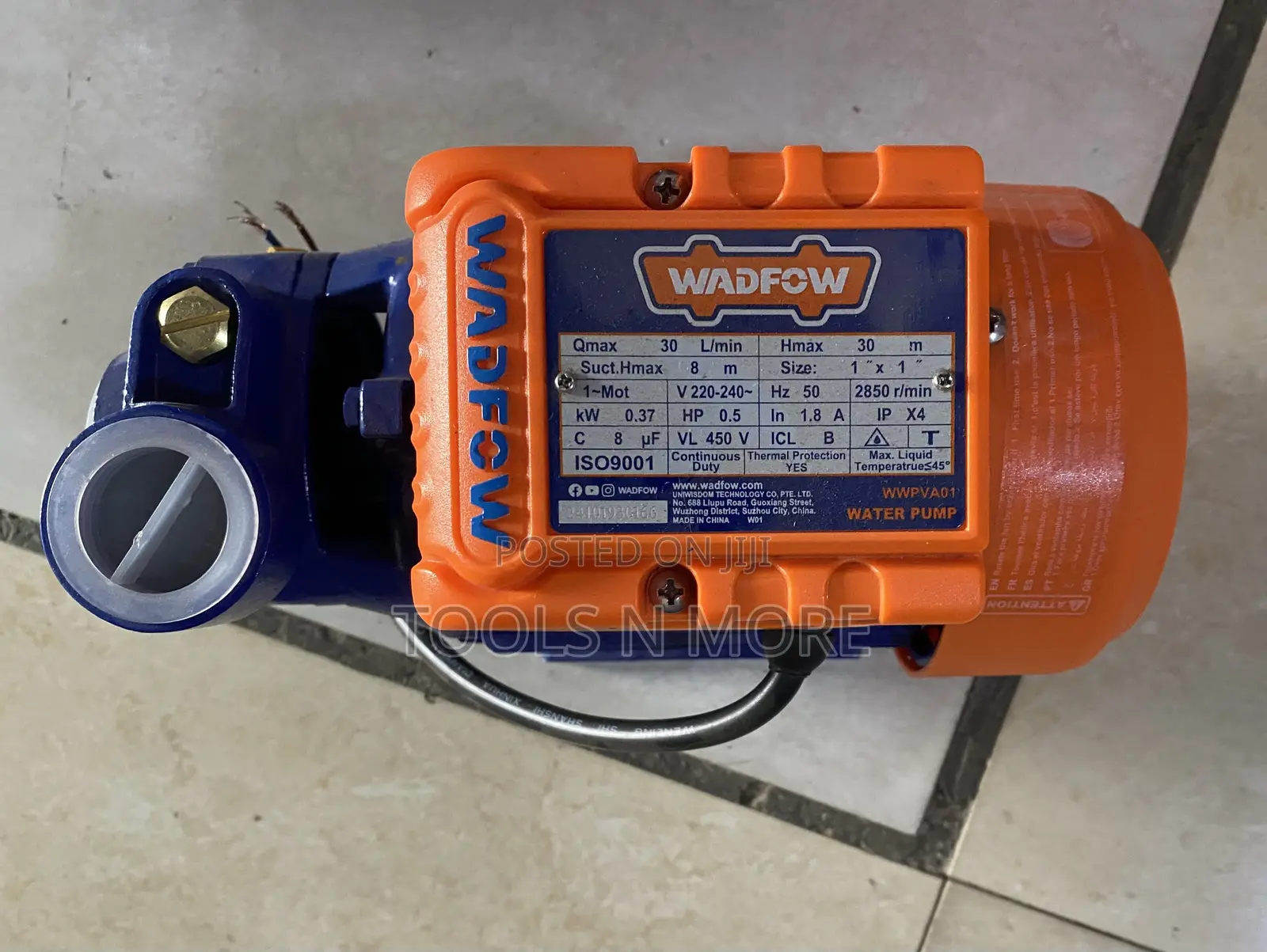 Wadfow Peripheral Water Pump 0.5hp