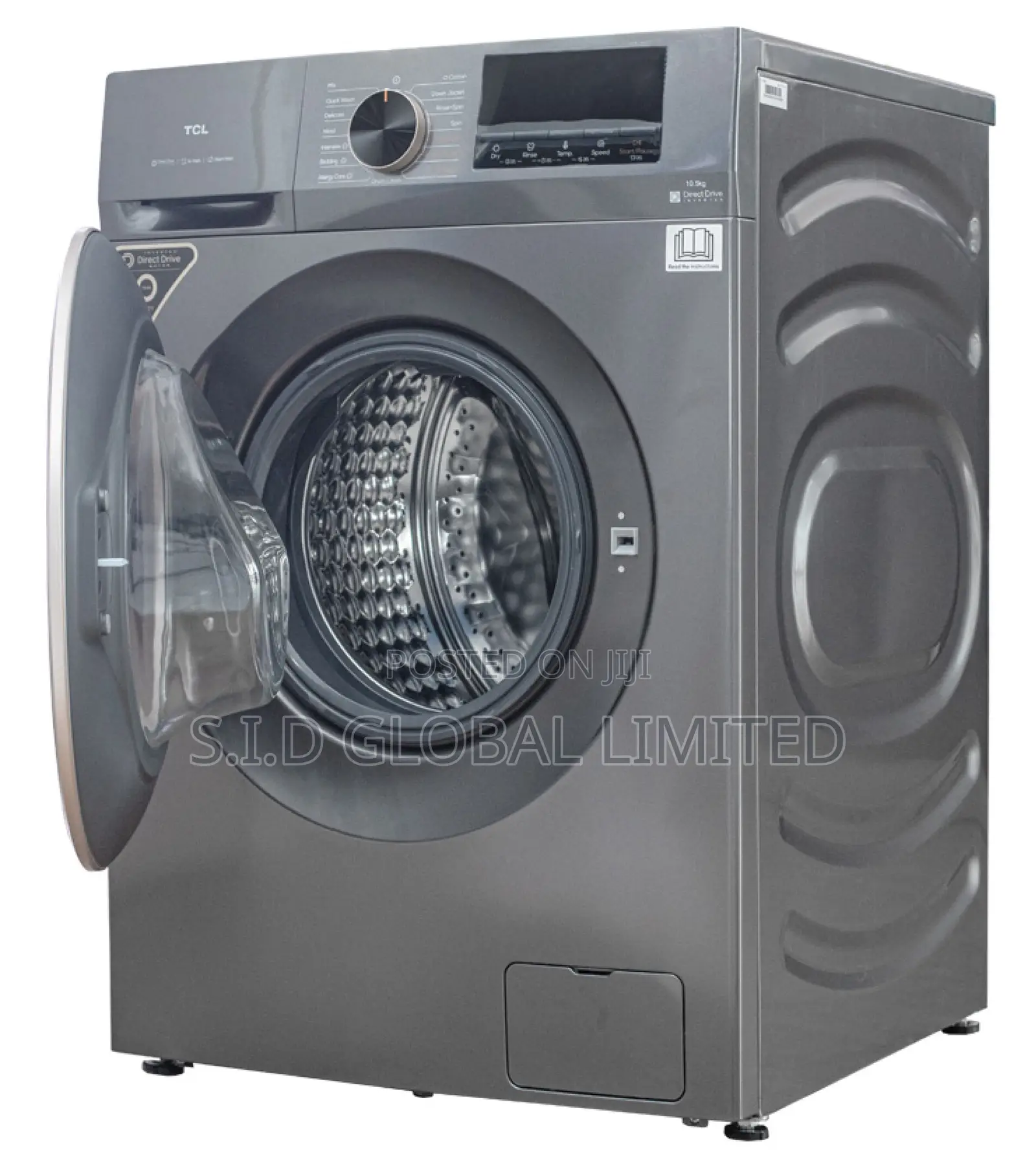 Perfect Gleaming TCL-Front-Load-Inverter-9kg-Washing-Machine