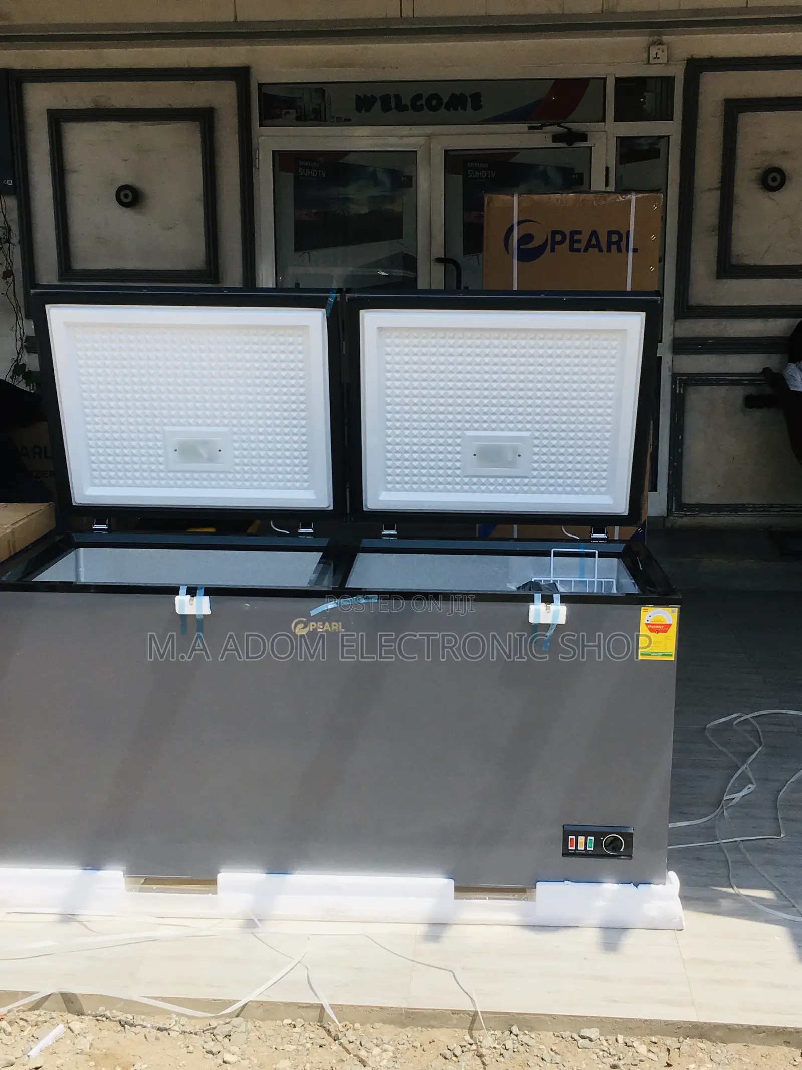 Pearl 500 Litres Chest Freezer Silver Colour