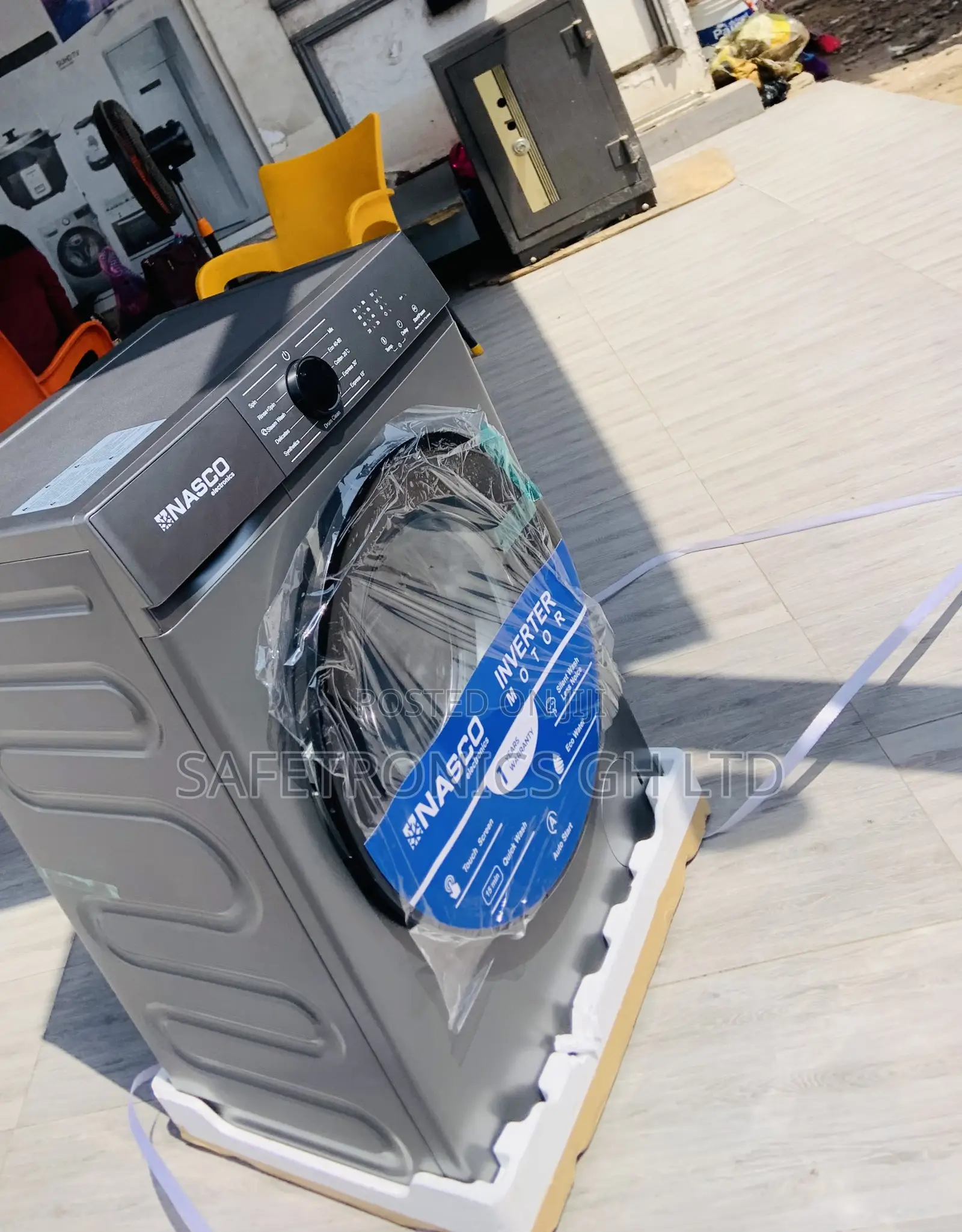 Nasco 6kg Fullauto Inverter Clean Wave Front Load Washer