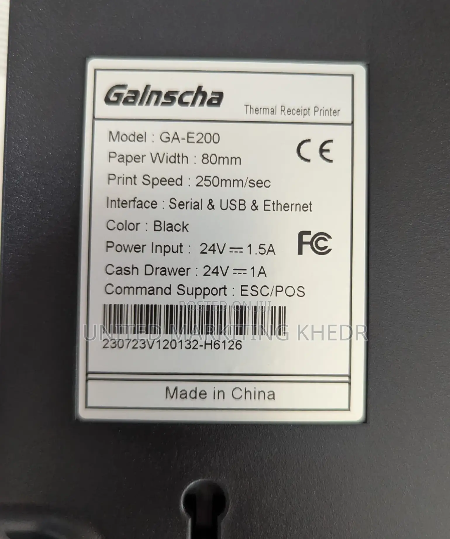 80mm Thermal Receipt Printerga-E200thermal