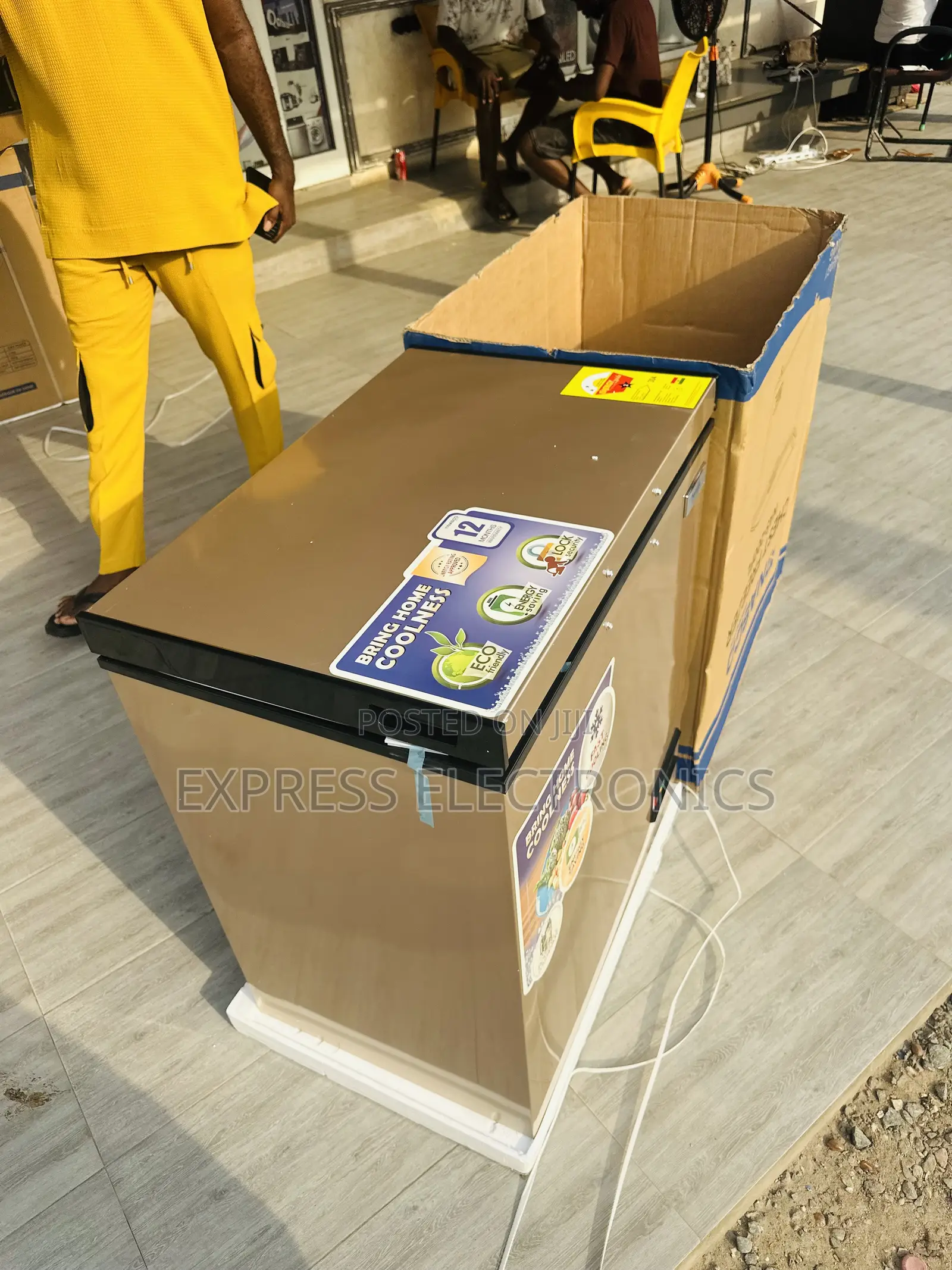 Brand New Gold Color 200L Nasco Chest Freezer