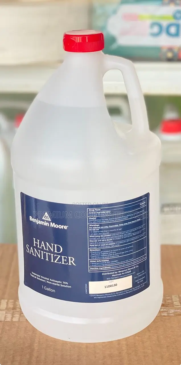 Rubbing Hand Sanitizer, Benjamin Moore 1gal