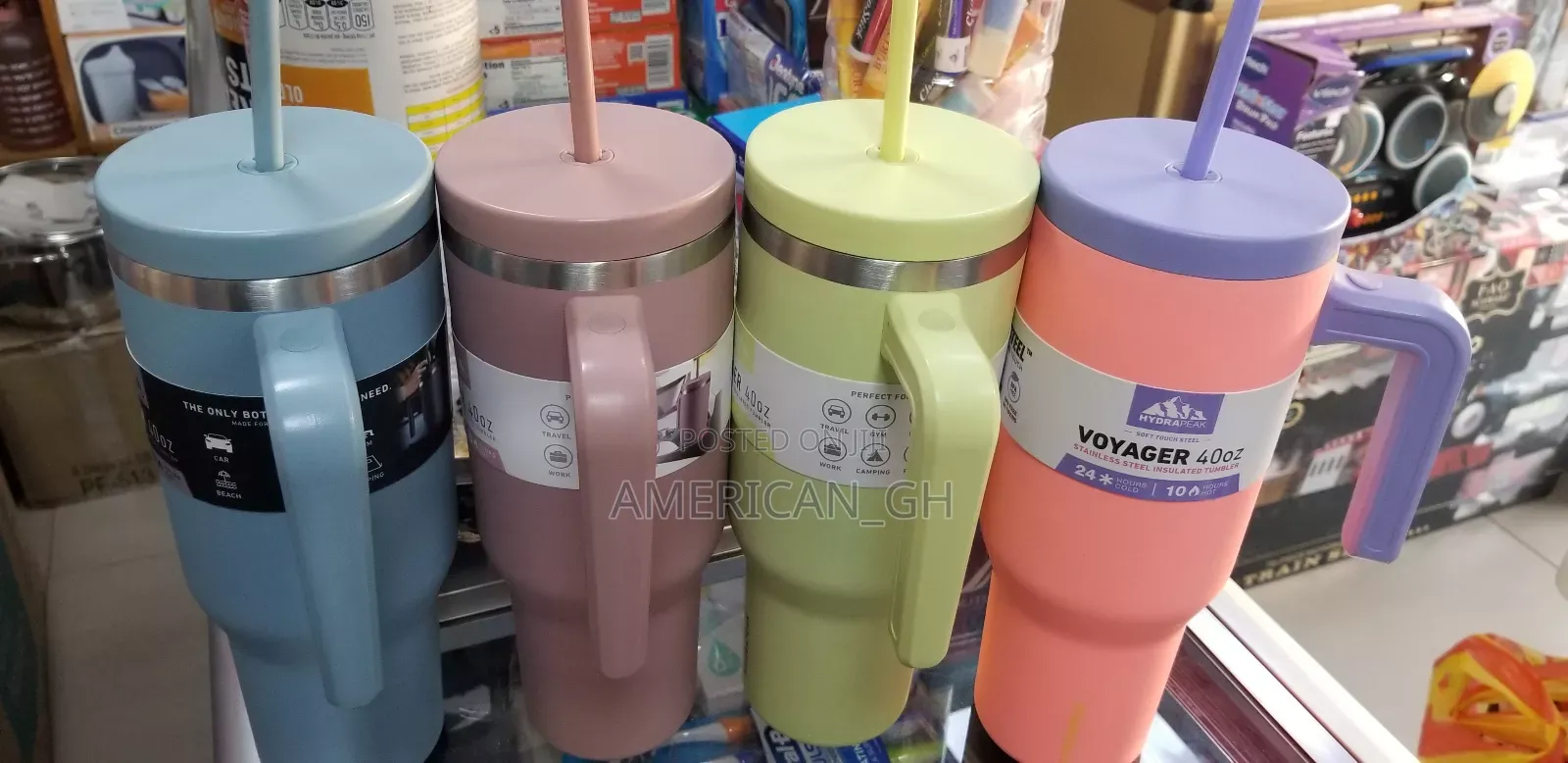 Voyager Stainless Steel Insulated Tumbler, 40 Oz