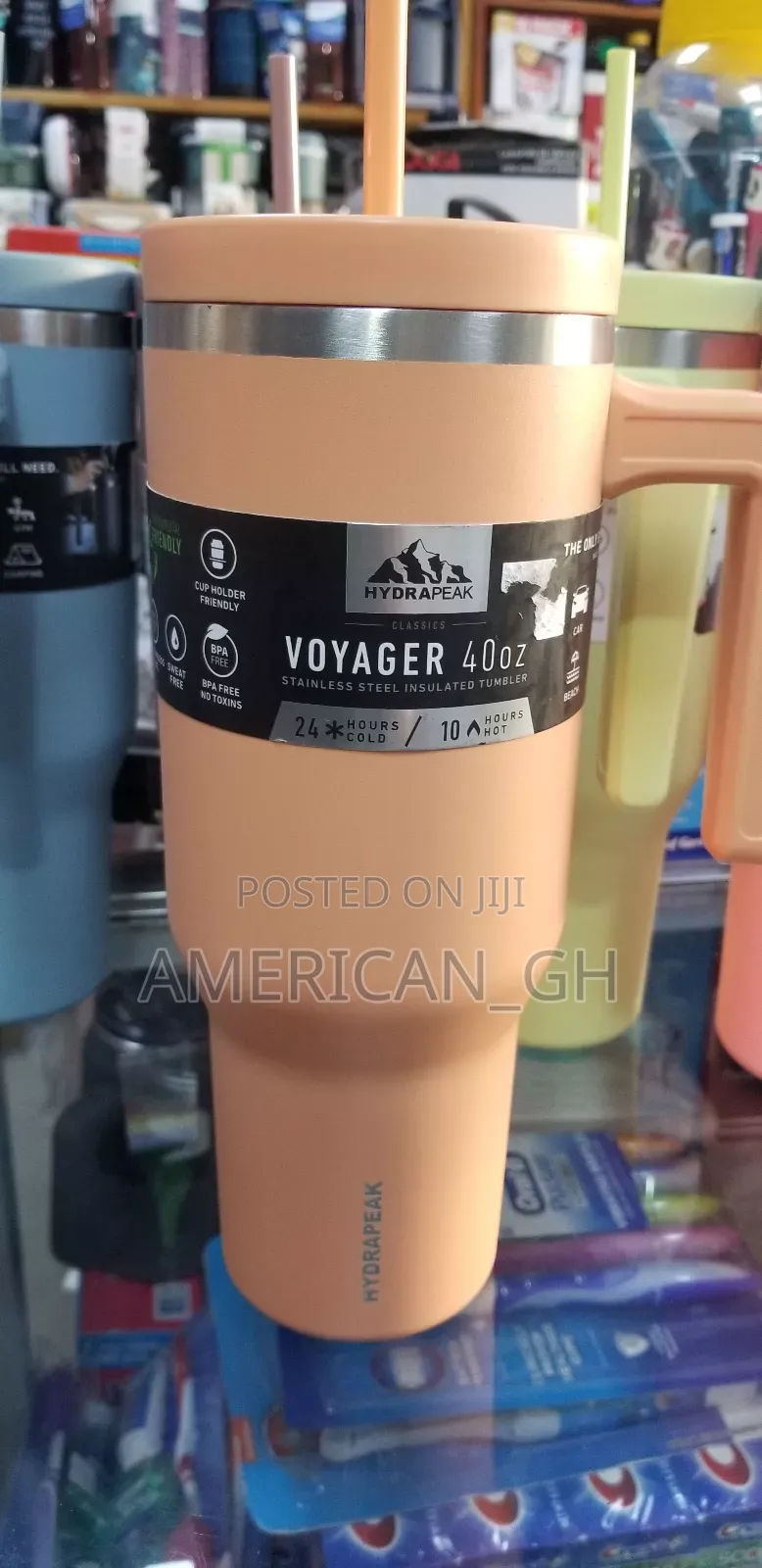 Voyager Stainless Steel Insulated Tumbler, 40 Oz